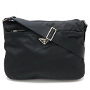 PRADA プラダ VELA SPORT ショルダーバッグ メッセンジャーバッグ 斜め掛け ナイロン レザー NERO 黒 ブラック シルバー金具 BT0426...