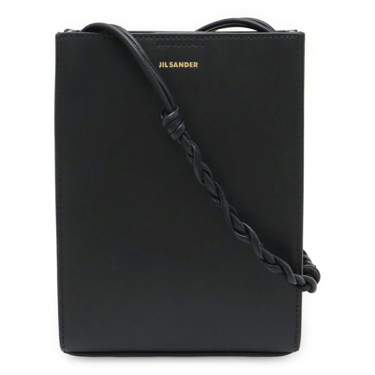 Rakuten - JIL SANDER ジル サンダー ジルサンダー タングルSM スモール ショルダーバッグ 斜め掛け ポシェット ミニバッグ レザー ブラック 黒 J07WG0001 【中古】