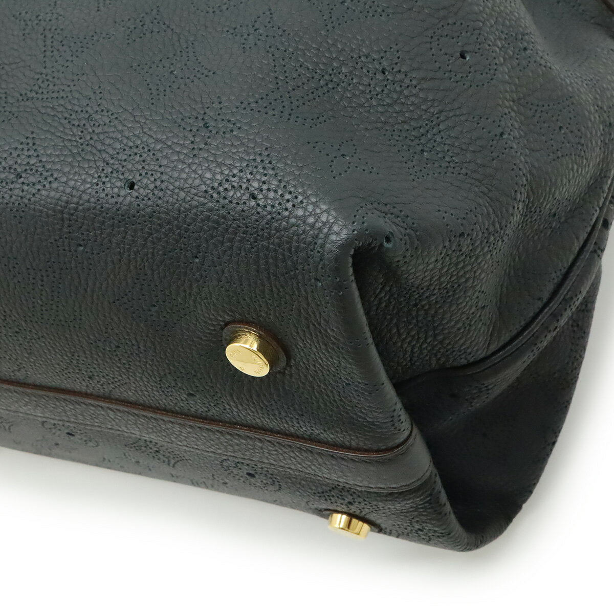 LOUIS VUITTON ルイ ヴィトン モノグラムマヒナ シールスPM ハンドバッグ トートバッグ ノワール 黒 ブラック ゴールド金具 M93465 【中古】