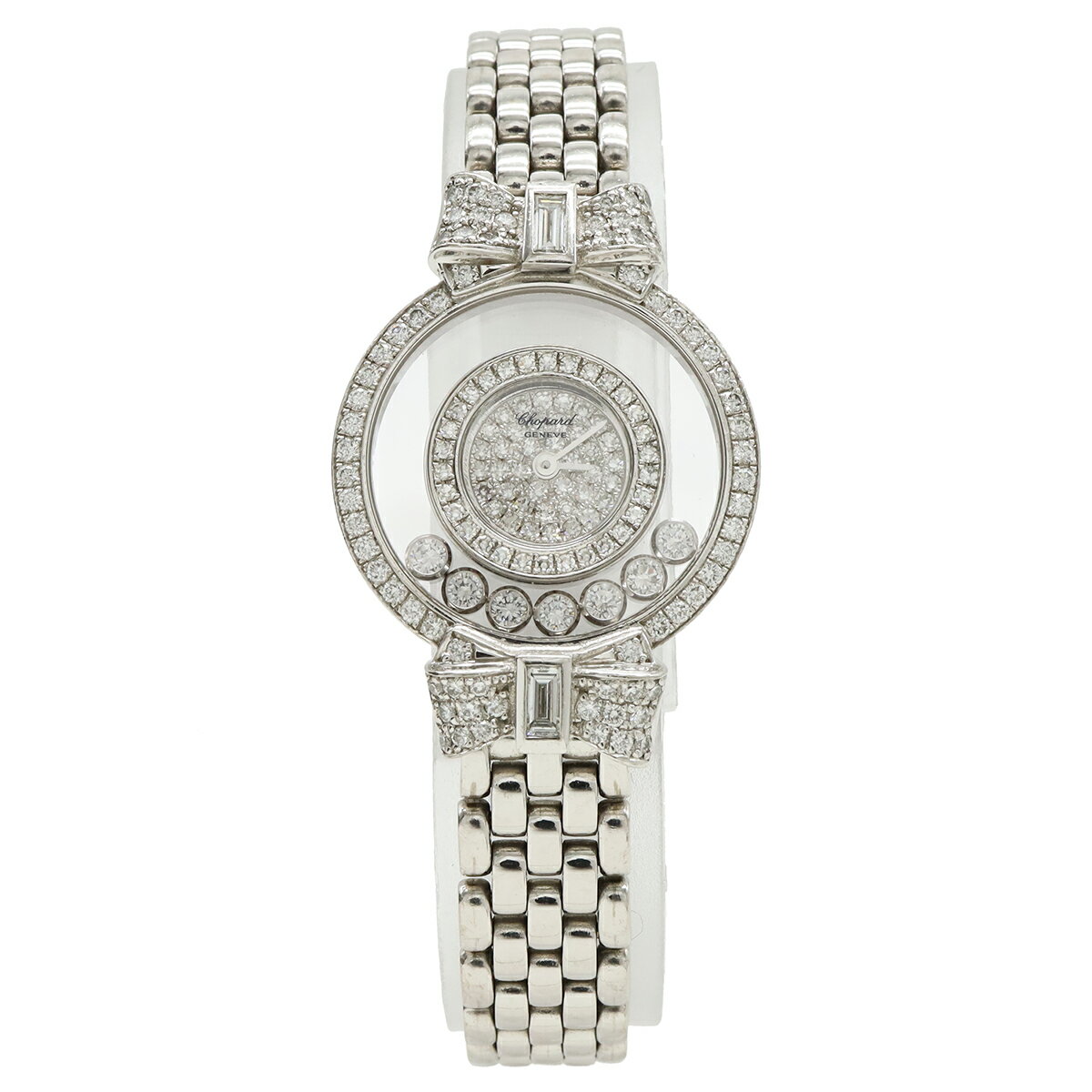 Chopard ショパール ハッピーダイヤモンド ベゼルダイヤ ラグダイヤ ホワイトゴールド 750 ...