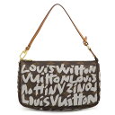LOUIS VUITTON ルイ ヴィトン モノグラムグラフィティ ポシェット アクセソワール アクセサリーポーチ ハンドバッグ アルジャン グレー M9219...