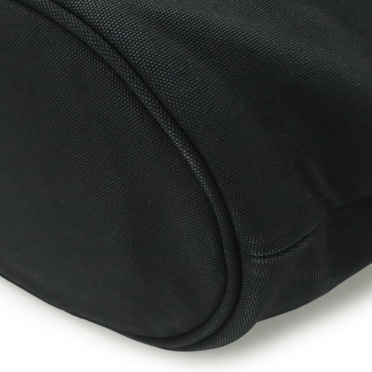 PRADA プラダ カナパ トートバッグ ハンドバッグ キャンバス レザー ブラック 黒 ポーチ欠品 ショルダーストラップ欠品 1BG163 【中古】