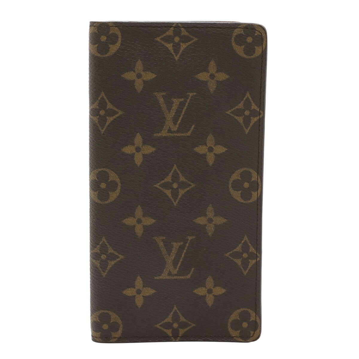 M - LOUIS VUITTON ルイ ヴィトン モノグラム ポルト カルト クレディ 円 2つ折長札入れ 二つ折り長財布 M60825 【中古】