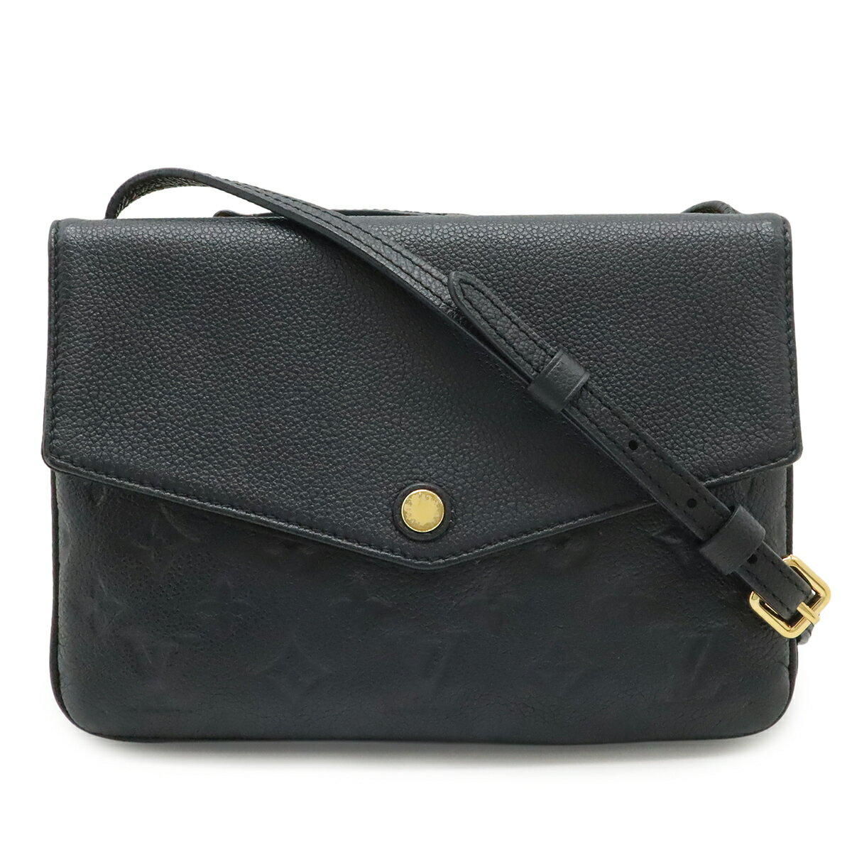 樂天商城 - LOUIS VUITTON ルイ ヴィトン モノグラムアンプラント トワイス ショルダーバッグ ポシェット ノワール 黒 ブラック ゴールド金具 M50258 【中古】