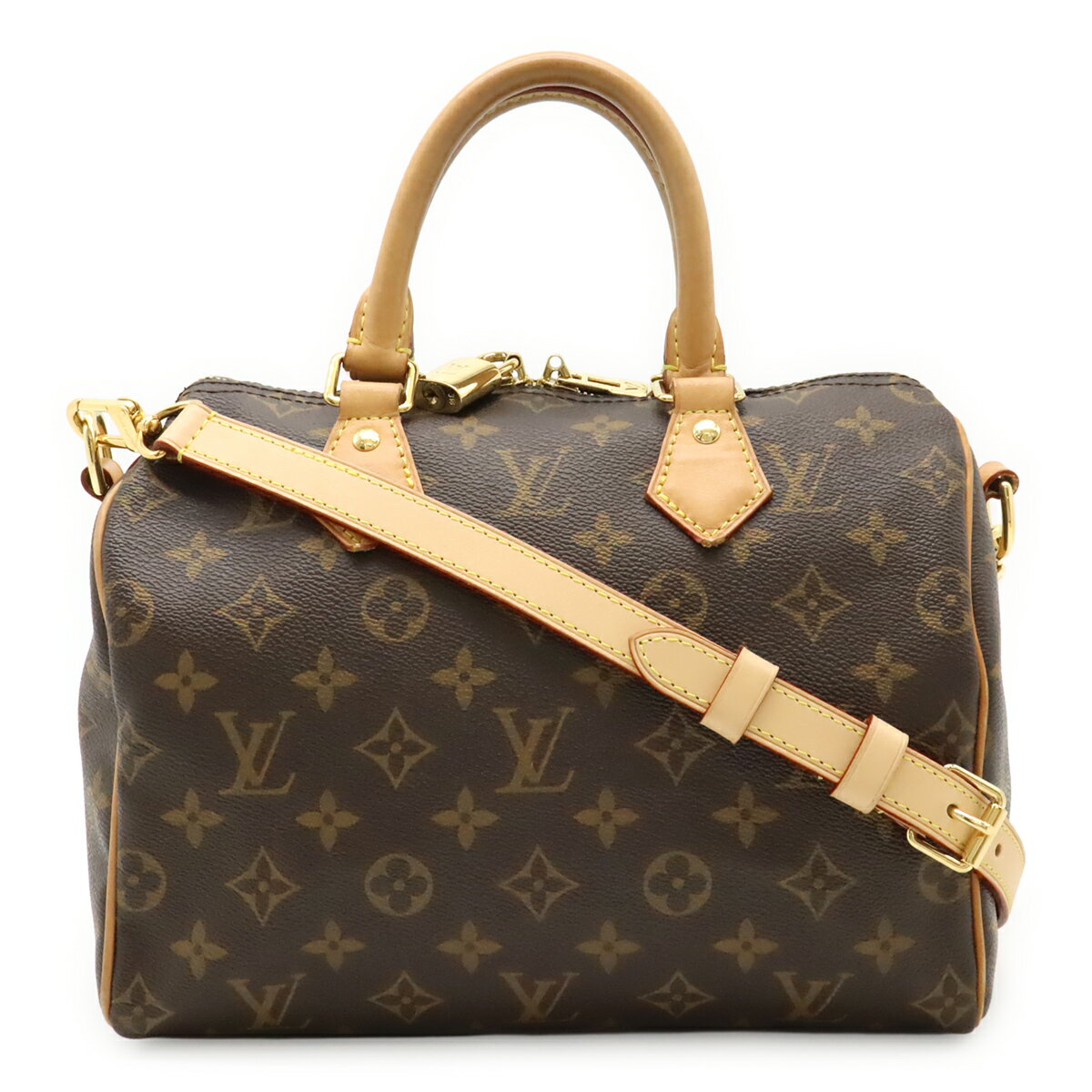 乐天商城 - LOUIS VUITTON ルイ ヴィトン モノグラム スピーディ バンドリール25 ハンドバッグ ミニボストン 2WAY ショルダーバッグ 斜め掛け M46977 【中古】