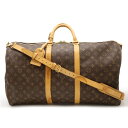 LOUIS VUITTON ルイ ヴィトン モノグラム キーポル バンドリエール55 ボストンバッグ 旅行カバン トラベルバッグ 2WAY ショルダーバッグ M...