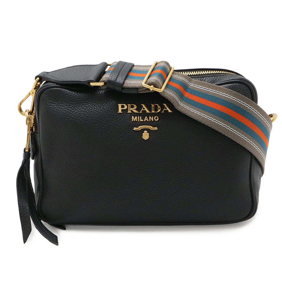 【極美品✨】PRADA プラダ　ボディバッグ　VITELLO DAINO 黒 プラダ PRADA ボディバッグ ショルダーバッグ VIT.DAINO ヴィッテロ