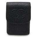 CHANEL シャネル ココマーク シガレットケース タバコケース iQOSケース アイコスケース キャビアスキン レザー ブラック 黒 A13511 【中古】(4)