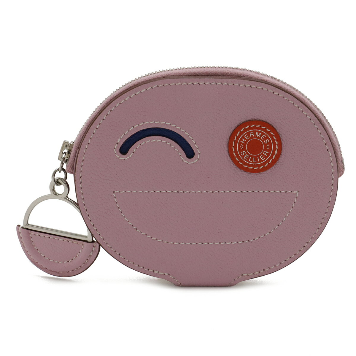 HERMES エルメス インザループ ウィンク コインケース 小銭入れ コインパース ポーチ シェーブル レザー モーヴシルベストル ピンク系 Z刻印 【中古】