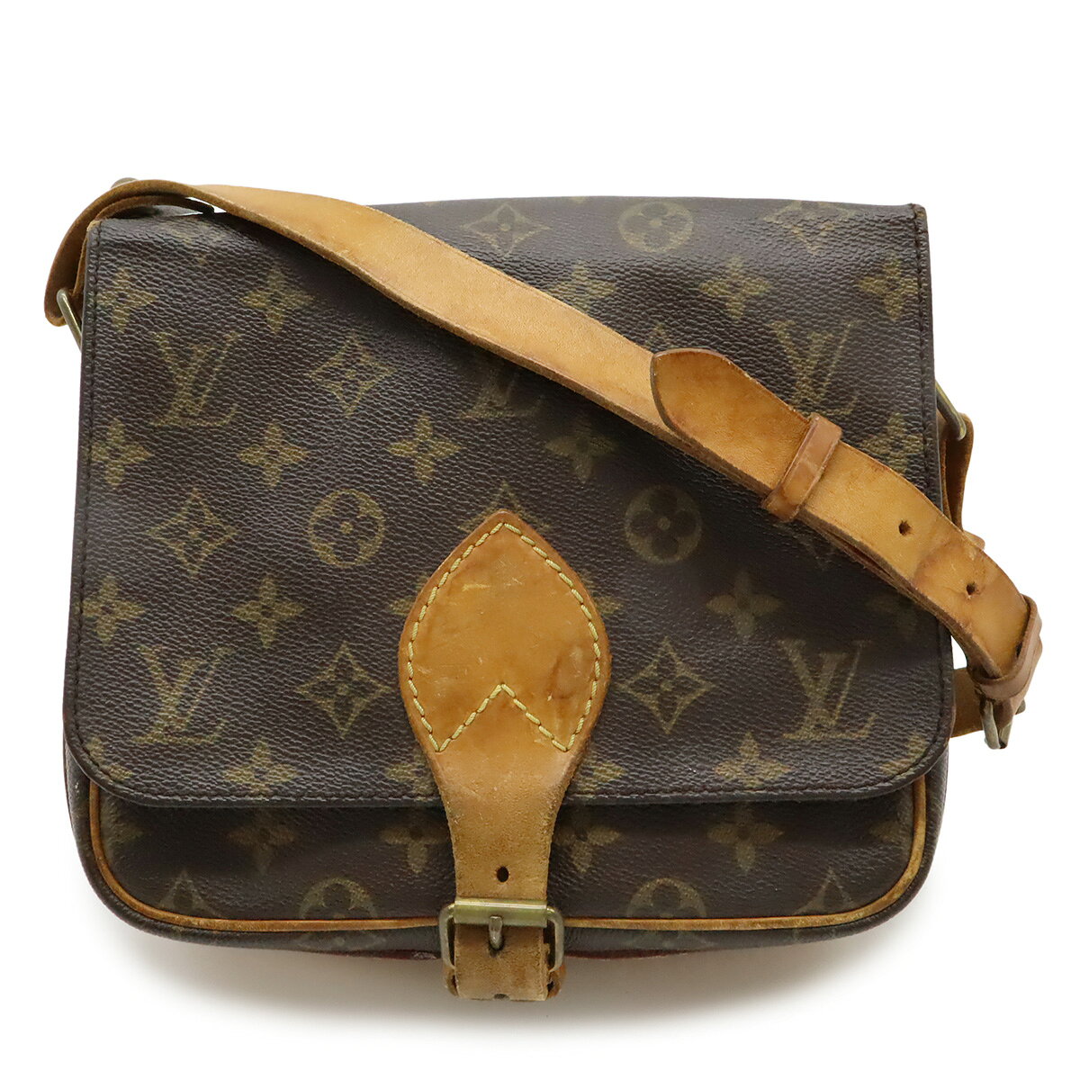 LOUIS VUITTON ルイ ヴィトン モノグラム カルトシエール22 ショルダーバッグ ポシェット 斜め掛け M51253 【中古】