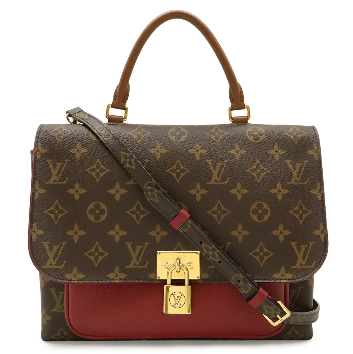 樂天商城 - LOUIS VUITTON ルイ ヴィトン モノグラム マリニャン ハンドバッグ 2WAY ショルダーバッグ 斜め掛け レザー フューシャ M43959 【中古】