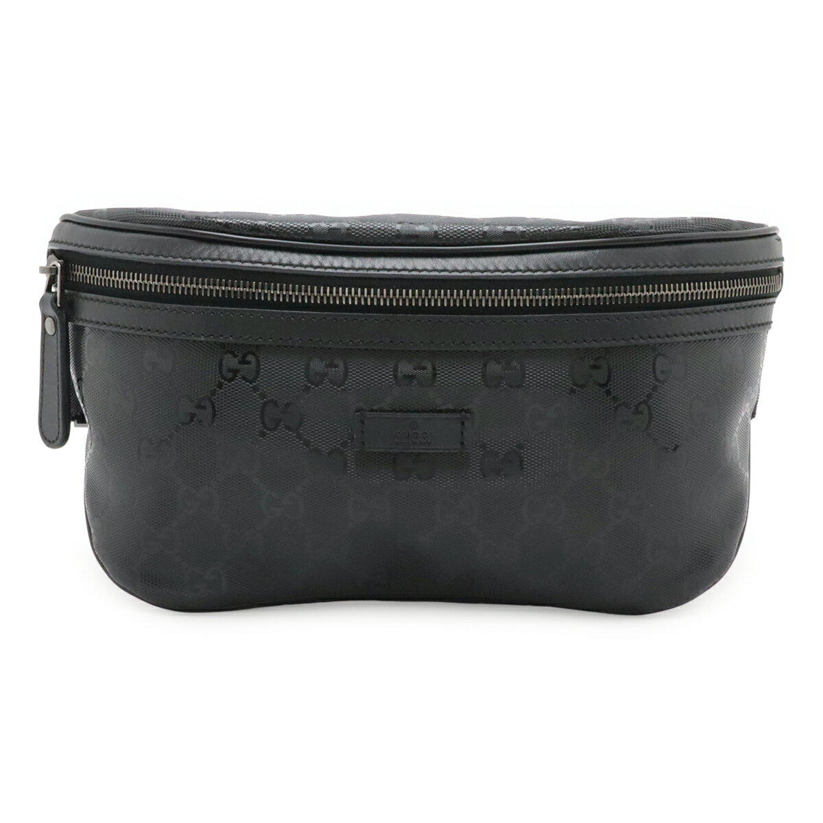 Rakuten - GUCCI グッチ GGインプリメ ボディバッグ ウエストバッグ ウエストポーチ ヒップバッグ PVC レザー ブラック 黒 233269 【中古】