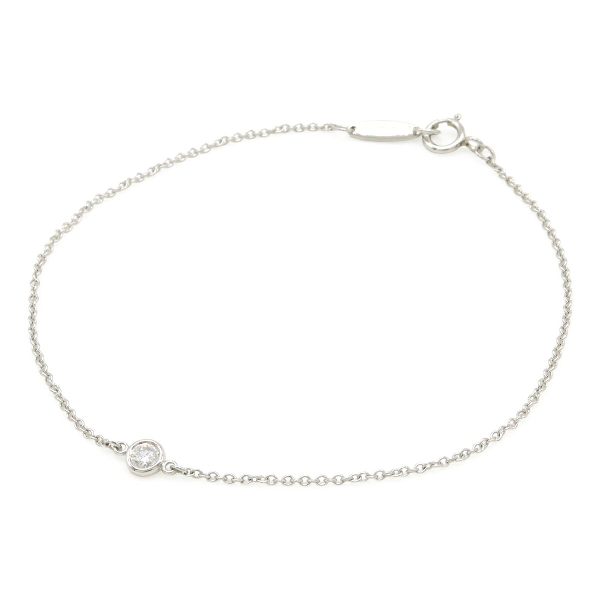Diamond - TIFFANY&Co. ティファニー エルサ ペレッティ バイザヤード ブレスレット Pt950 プラチナ シルバー ダイヤモンド 1PD 【中古】