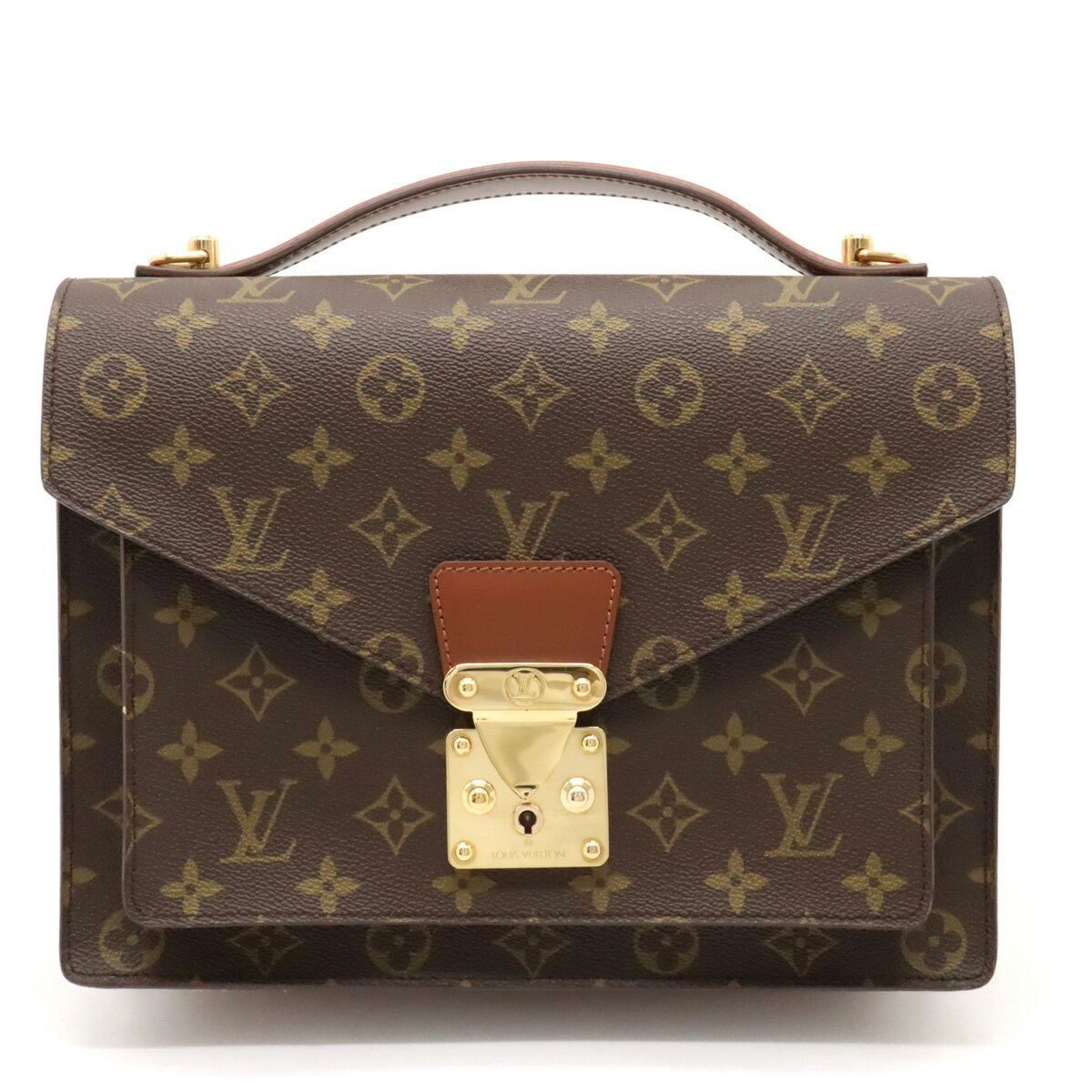 【バッグ】LOUIS VUITTON ルイ ヴィトン モノグラム モンソー28 セカンドバッグ ハンドバッグ ビジネスバッグ 鍵欠品 M51185 【中古】