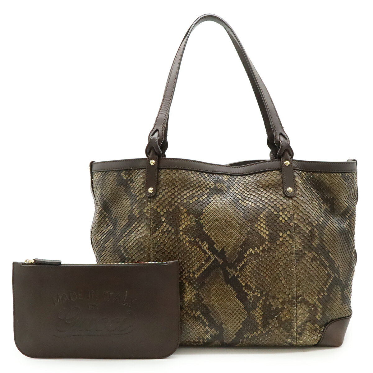 【中古】GUCCIグッチパイソン蛇...