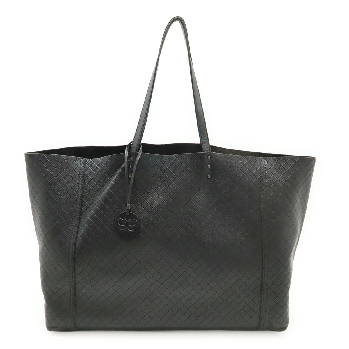 Rakuten - BOTTEGA VENETA ボッテガ ヴェネタ ボッテガヴェネタ イントレッチオ ミラージュ トートバッグ ショルダーバッグ レザー ブラック 黒 298780 【中古】