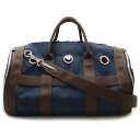 HERMES エルメス ドッグ キャリーバッグ 犬 猫 ペット ボストンバッグ 2WAY ショルダーバッグ キャンバス レザー ネイビー ダークブラウン Z刻印...