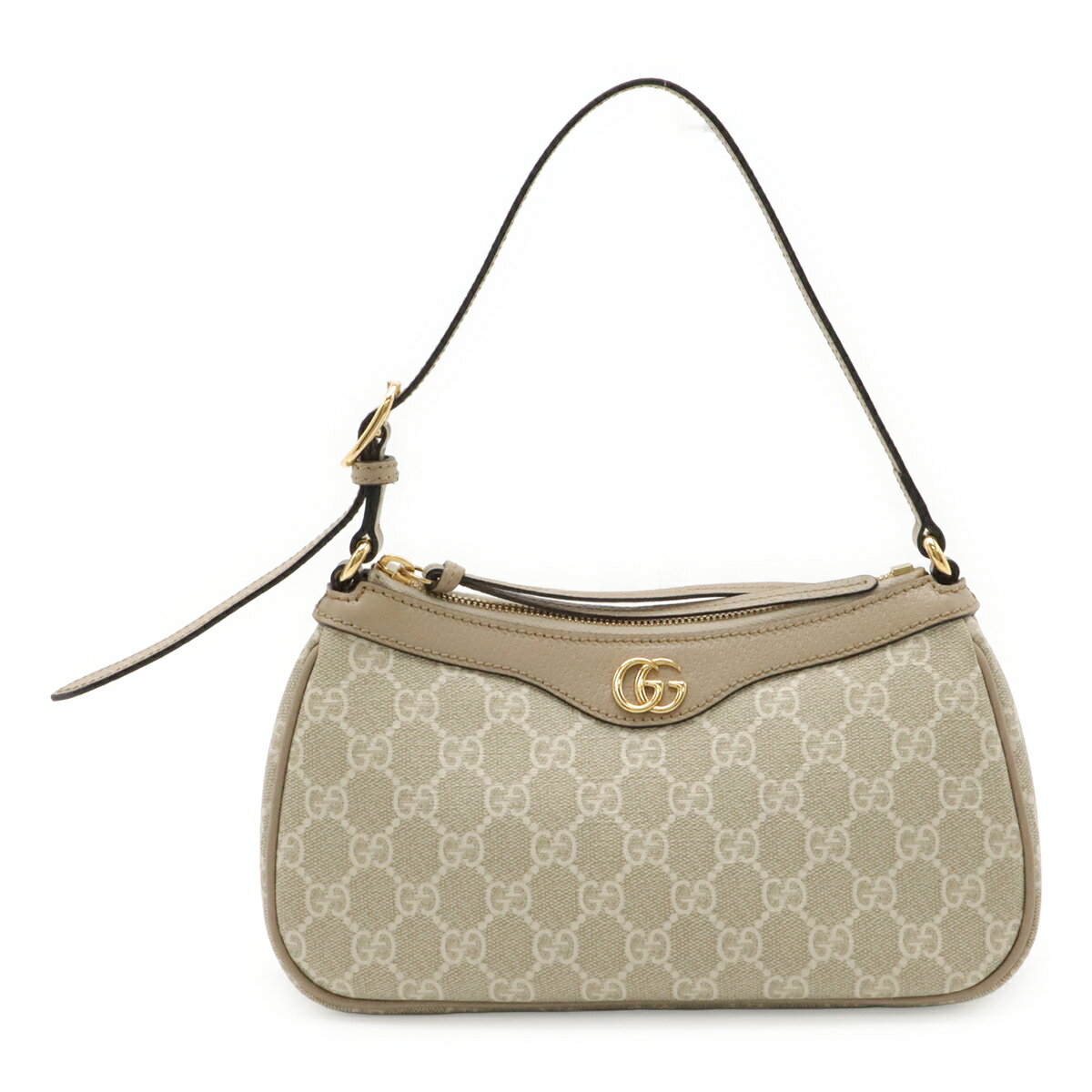 GUCCI - GUCCI グッチ オフィディア スモール ショルダーバッグ GGスプリーム ワンショルダー セミショルダー PVC レザー ベージュ サンドベージュ 735145 【中古】