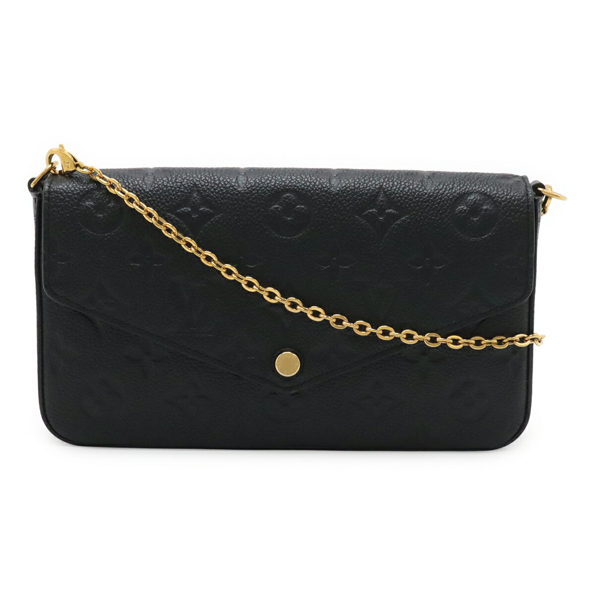 乐天商城 - LOUIS VUITTON ルイ ヴィトン モノグラムアンプラント ポシェット フェリシー ショルダーバッグ 2WAY クラッチバッグ ノワール ケース欠品 M64064 【中古】