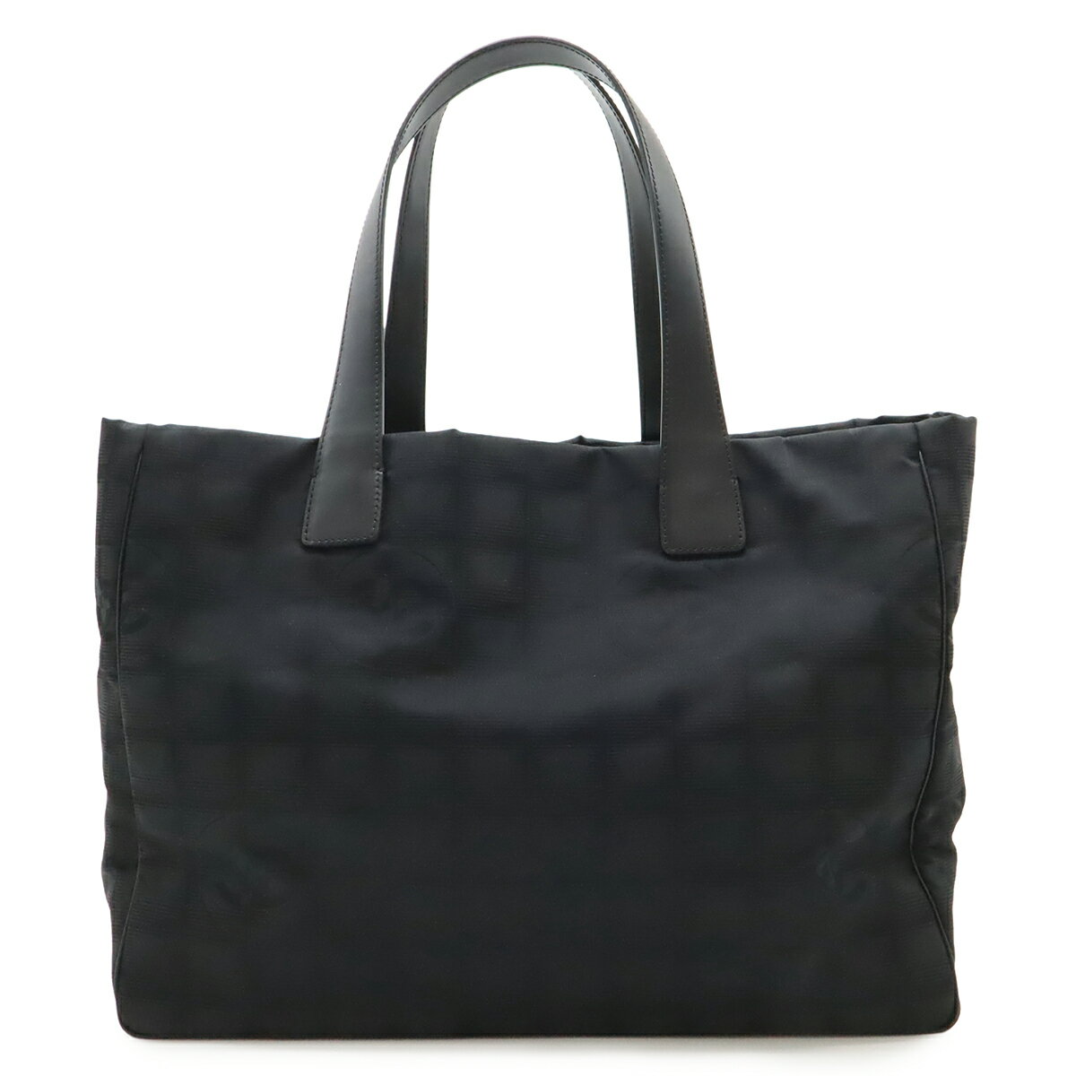 CHANEL シャネル ニュートラベルライン Newトラベルライン トートMM トートバッグ ナイロンジャガード レザー ブラック 黒 ゴールド金具 A1599...