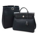 HERMES エルメス エールバッグ アドPM リュックサック バックパック 2WAY ハンドバッグ トワルオフィシエ レザー ブラック 黒 □D刻印 【中古】