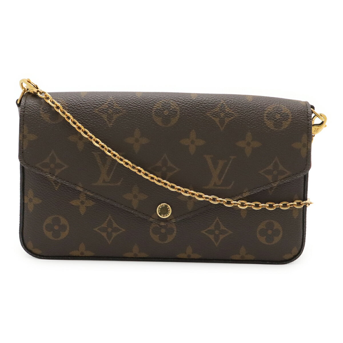 Rakuten - LOUIS VUITTON ルイ ヴィトン モノグラム ポシェット フェリシー フェリーチェ ショルダーバッグ 2WAY クラッチ フューシャ ケース欠品 M81896 【中古】