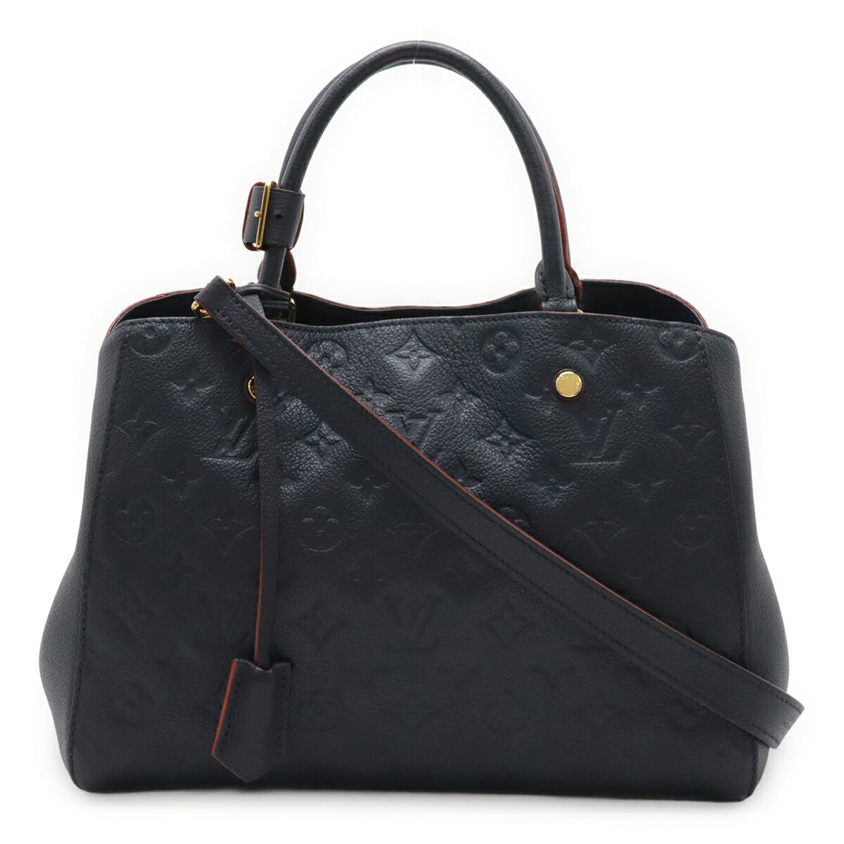 Rakuten - LOUIS VUITTON ルイ ヴィトン モノグラムアンプラント モンテーニュMM ハンドバッグ 2WAY ショルダーバッグ マリーヌルージュ 紺 M42746 【中古】