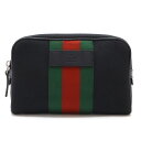 GUCCI グッチ シェリーライン ボディバッグ ウエストバッグ ナイロンキャンバス レザー ブラック 黒 グリーン レッド アウトレット品 630919 【中...