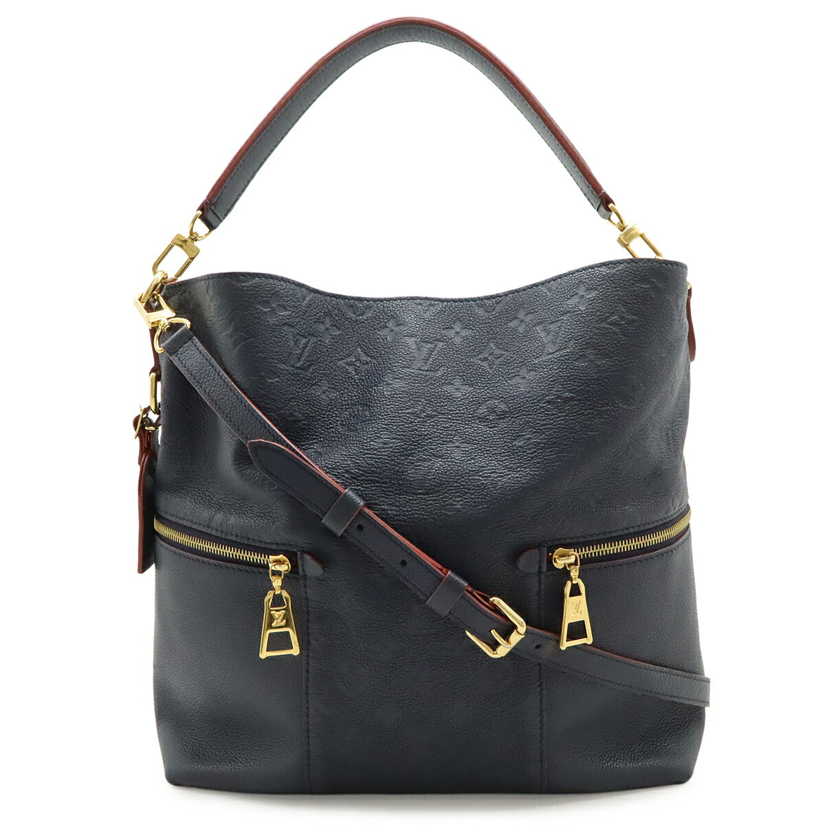 乐天商城 - LOUIS VUITTON ルイ ヴィトン モノグラムアンプラント メリー ショルダーバッグ 2WAY セミショルダー ワンショルダー マリーヌルージュ 紺 M44012 【中古】