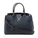 LOUIS VUITTON ルイ ヴィトン ロックミー デー ハンドバッグ 2WAY ショルダーバッグ カーフレザー マリーヌルージュ ネイビー シルバー金具 ...