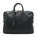 GUCCI グッチ グッチシマ ビジネスバッグ ブリーフケース 書類カバン レザー ブラック 黒 ゴールド金具 201480 【中古】(4)