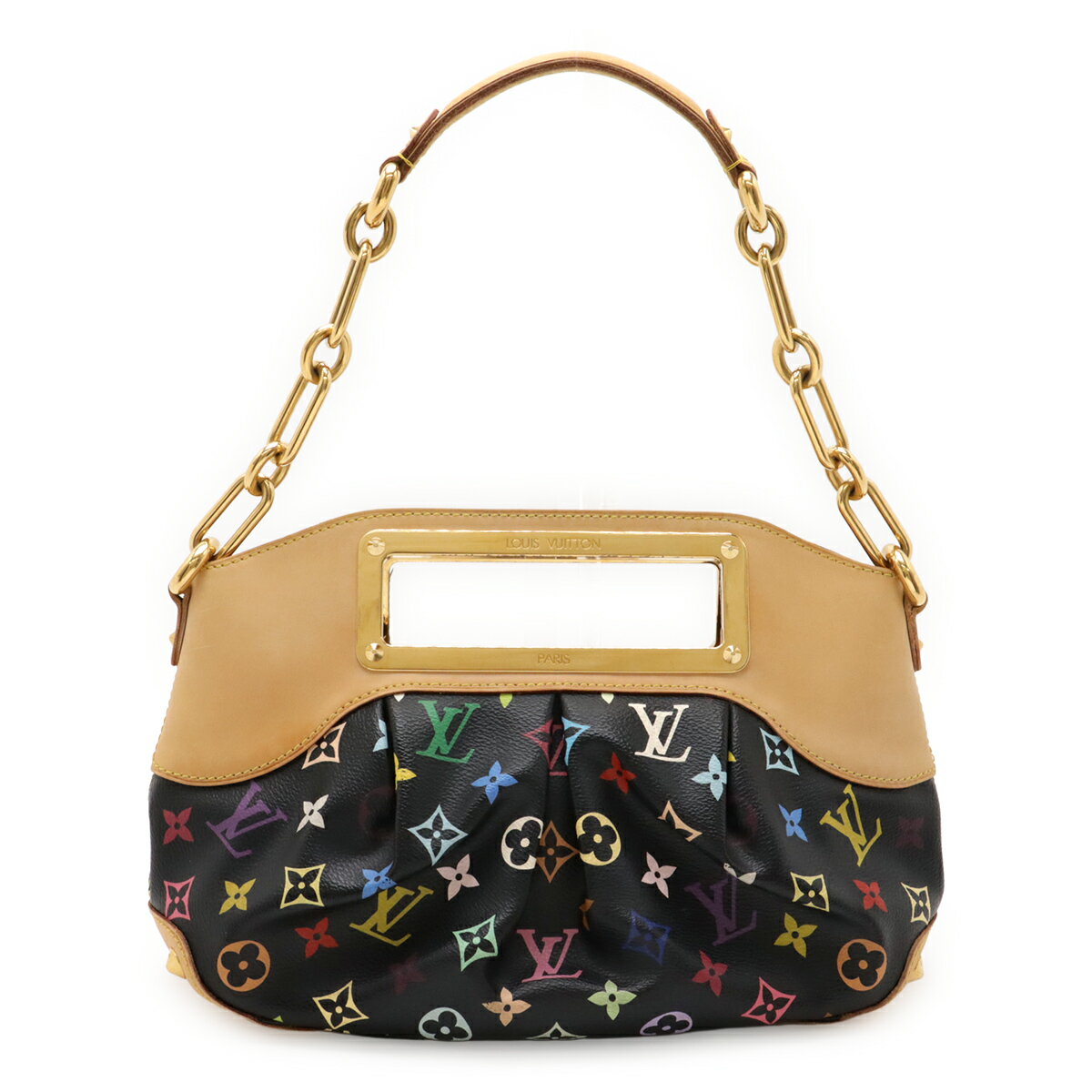 Rakuten - LOUIS VUITTON ルイ ヴィトン モノグラムマルチカラー ジュディPM ハンドバッグ 2WAY ショルダーバッグ 肩掛け ノワール 黒 ブラック M40258 【中古】