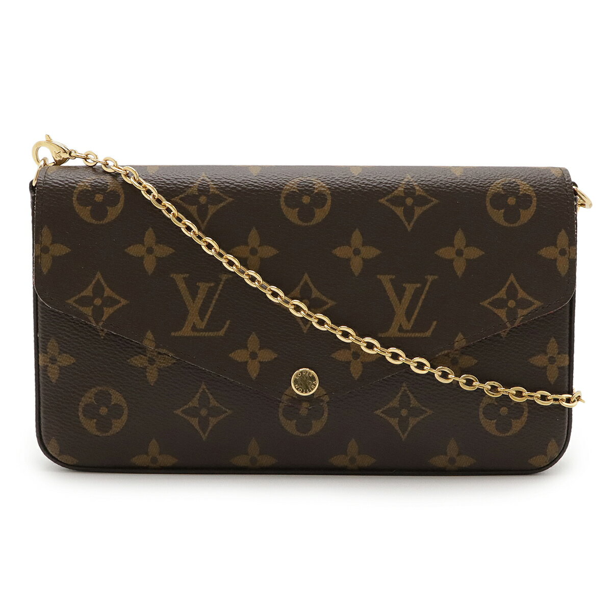 LOUIS VUITTON ルイ ヴィトン モノグラム ポシェット フェリシー フェリーチェ ショルダーバッグ 2WAYクラッチバッグ フューシャ ケース欠品 M81896 【中古】