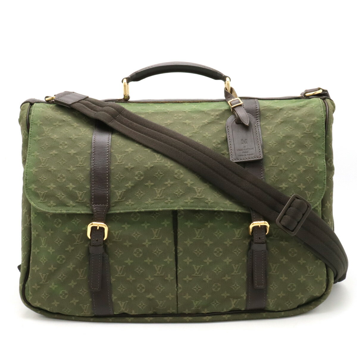 【バッグ】 LOUIS VUITTON ルイ ヴィトン モノグラムミニ ドゥニーズ ブリーフケース 書類カバン ビジネスバッグ 2WAY ショルダーバッグ TSTカーキ M42312 【中古】