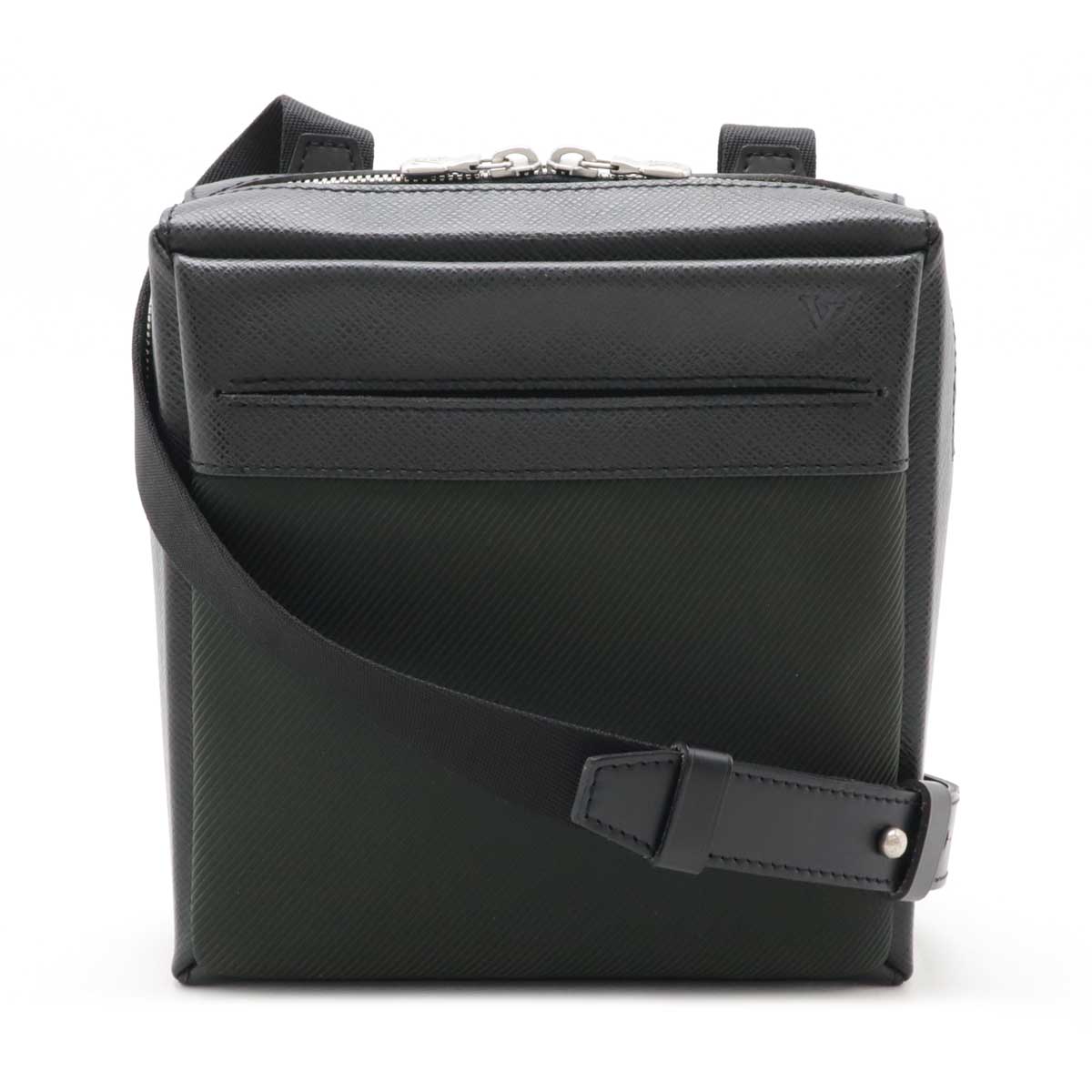 LOUIS VUITTON ルイ ヴィトン タイガ サヤン ショルダーバッグ 斜め掛け キャンバス カーフレザー アルドワーズ 黒 M30902 【中古】のサムネイル