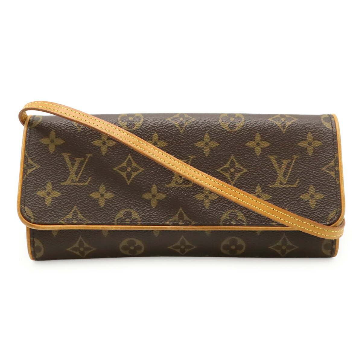 乐天商城 - LOUIS VUITTON ルイ ヴィトン モノグラム ポシェットツインGM ショルダーバッグ 斜め掛け 2WAY クラッチバッグ M51852 【中古】