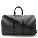 【バッグ】LOUIS VUITTON ルイ ヴィトン ダミエグラフィット キーポルバンドリエール45 ボストンバッグ トラベルバッグ 2WAY ショルダーバッグ N41418 【中古】