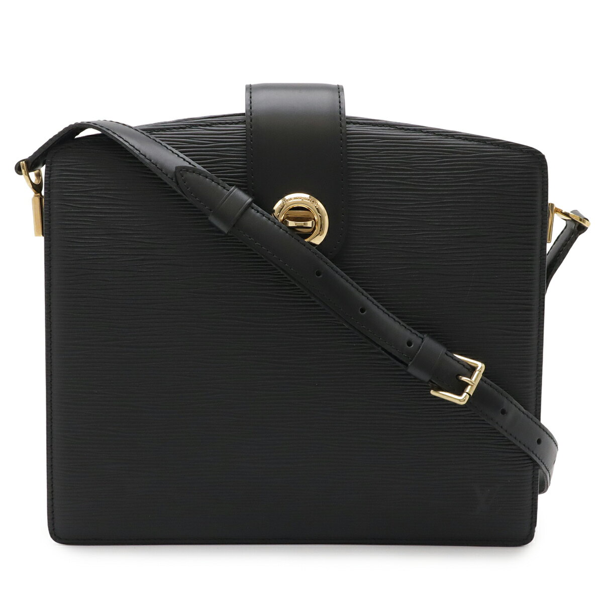 LOUIS VUITTON - LOUIS VUITTON ルイ ヴィトン エピ カプチン ショルダーバッグ 斜め掛け ノワール 黒 ブラック ゴールド金具 M52342 【中古】