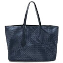 【バッグ】BOTTEGA VENETA ボッテガ ヴェネタ イントレッチオ リュージョン トートバッグ ショルダーバッグ ナイロン ネイビー 紺 299875 【中古】