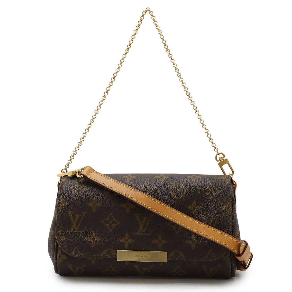 LOUIS VUITTON ルイ ヴィトン モノグラム フェイボリットPM ショルダーバッグ 斜め掛け 2WAY クラッチバッグ アクセサリーポーチ M40717 【中古】