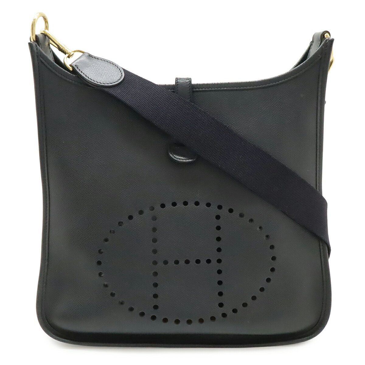 ほぼ未使用 袋付き □N 刻印 HERMES エルメス エヴリン TPM ヴォーエプソン レザー ミニ ショルダーバッグ ポシェット ノワール 34250 HERMES（エルメス） ほぼ未使用 袋付き □N 刻印 エヴリン TPM ヴォー