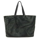 【バッグ】BOTTEGA VENETA ボッテガ ヴェネタ イントレッチオ リュージョン トートバッグ ショルダーバッグ ナイロン グレー ブラック 黒 299875 【中古】