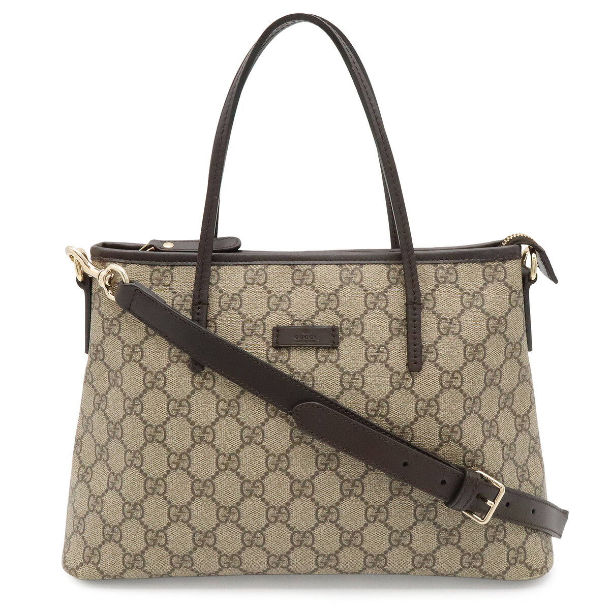 商品説明 程度 中古 Aランク サイズ W27cm-31cm H21cm D10.5cm ショルダーストラップ最長約119cm(5段階調節可、金具含む) 材質 GGスプリーム キャンバス(PVCコーティング)/レザー カラー ベージュ/ダークブラウン 仕様 内側ファスナーポケット1、小ポケット2 付属品 ショルダーストラップ 重さ 約470g コンディション 外側 フチスレ 内側 薄汚れ、フチ僅かなノリ染み ハンドル ヨレ、僅かなフチスレ ショルダー ヨレ、押し跡 金具 スレ コメント 全体的に綺麗なお品物となっております。定番GG柄のオシャレなトートバッグ。使い勝手の良いサイズで普段使いにもお出掛けにも最適のアイテムです。