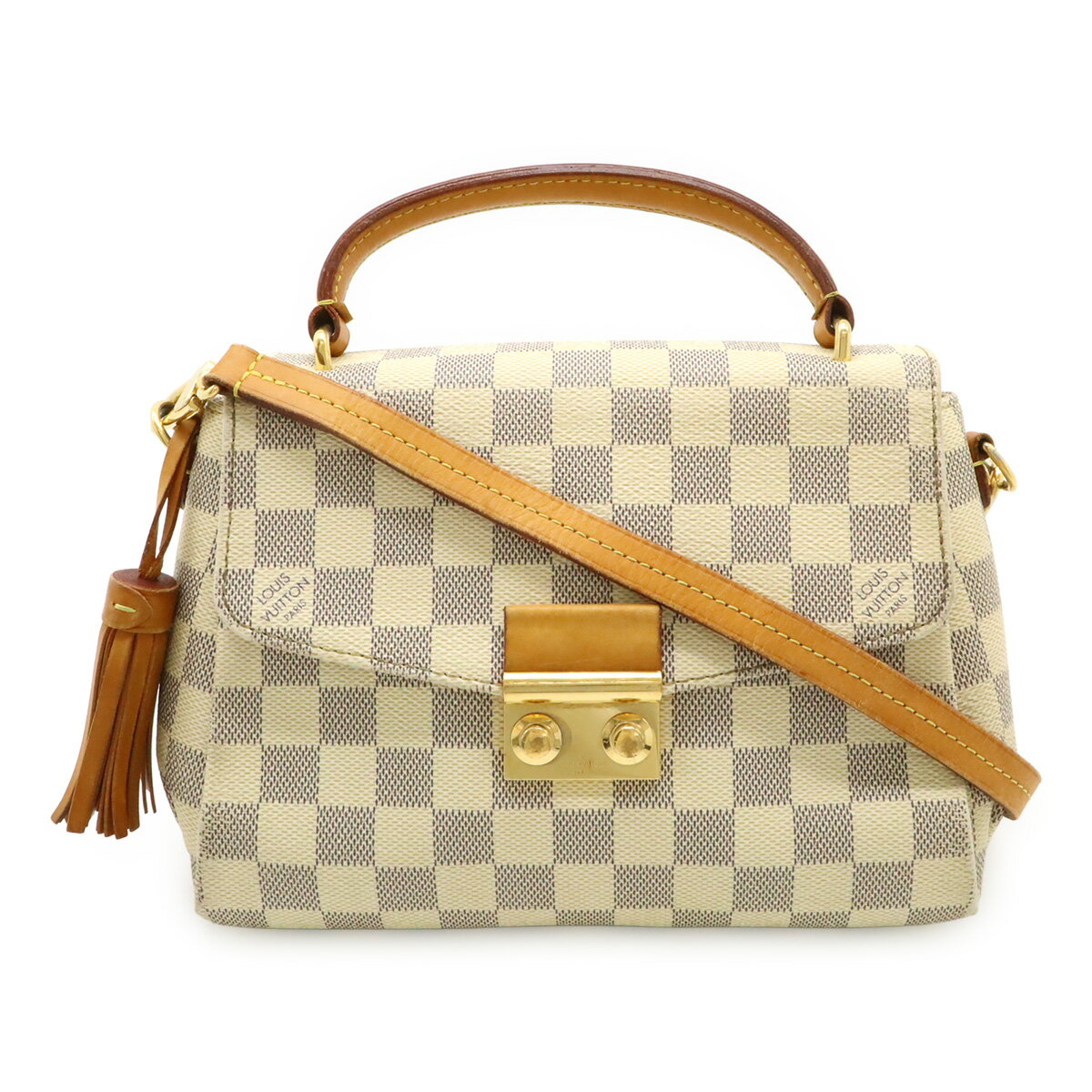 Rakuten - LOUIS VUITTON ルイ ヴィトン ダミエアズール クロワゼット ハンドバッグ 2WAY ショルダーバッグ 斜め掛け N41581 【中古】