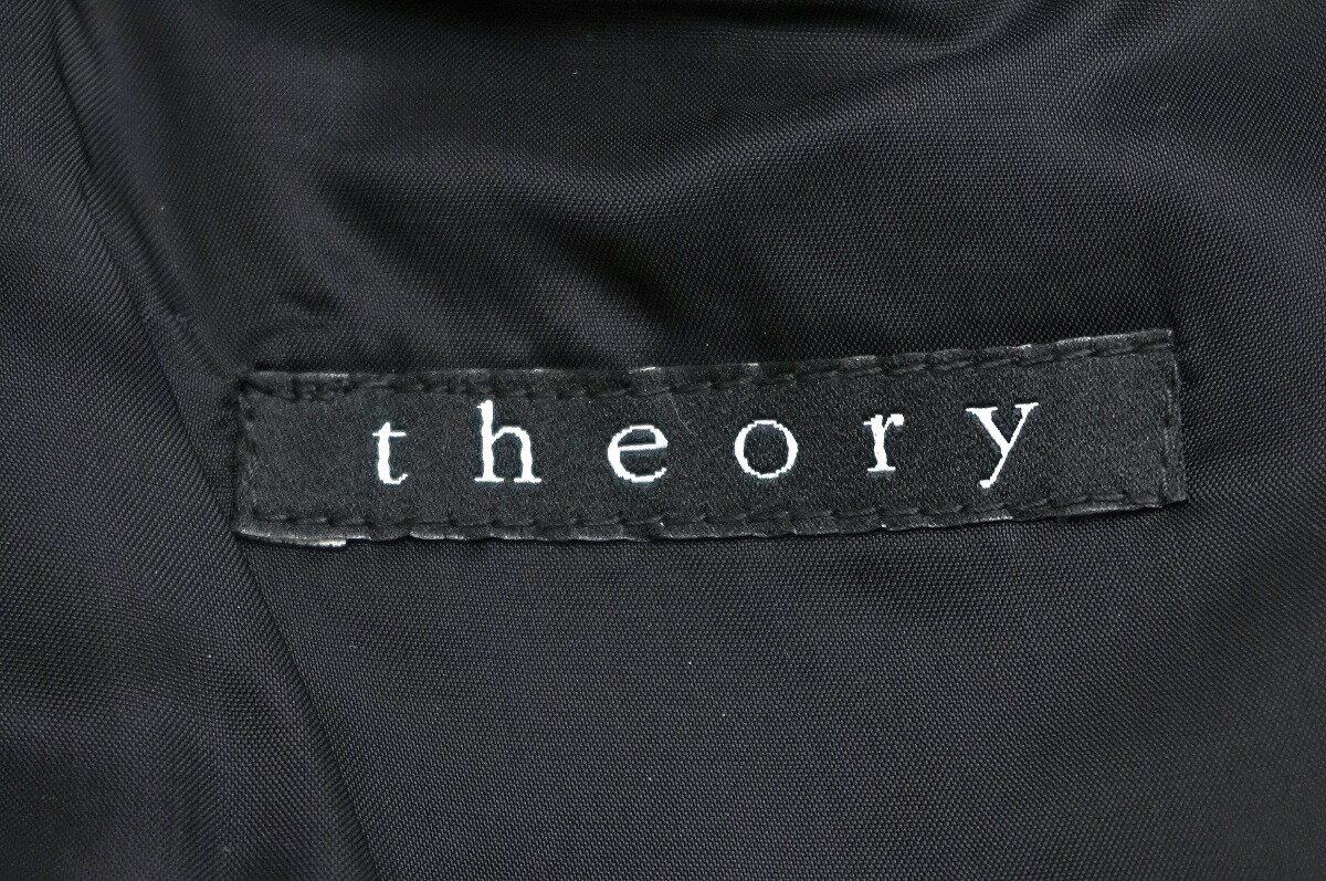 Theory セオリー メンズ アウター ジャケット サイズ42 羊革100% キュプラ ブラック 黒 【中古】