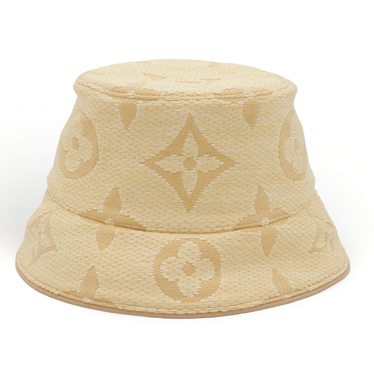 Rakuten - LOUIS VUITTON ルイ ヴィトン バケットハット ビーチビュー モノグラム フラワー 帽子 ナチュラル ベージュ #M M7093M 【中古】