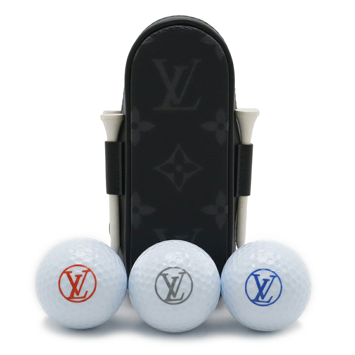 LOUIS VUITTON ルイ ヴィトン モノグラムエクリプス セット ゴルフ アンドリュース ゴルフボールケース..