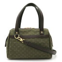 LOUIS VUITTON ルイ ヴィトン モノグラムミニ ジョセフィーヌPM ハンドバッグ 2WAY ショルダーバッグ キャンバス レザー TSTカーキ M9...