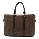 LOUIS VUITTON ルイ ヴィトン ダミエ PDV ポルト ドキュマン ヴォワヤージュPM ビジネスバッグ 書類カバン ショルダーストラップ欠品 N41466 【中古】(4)