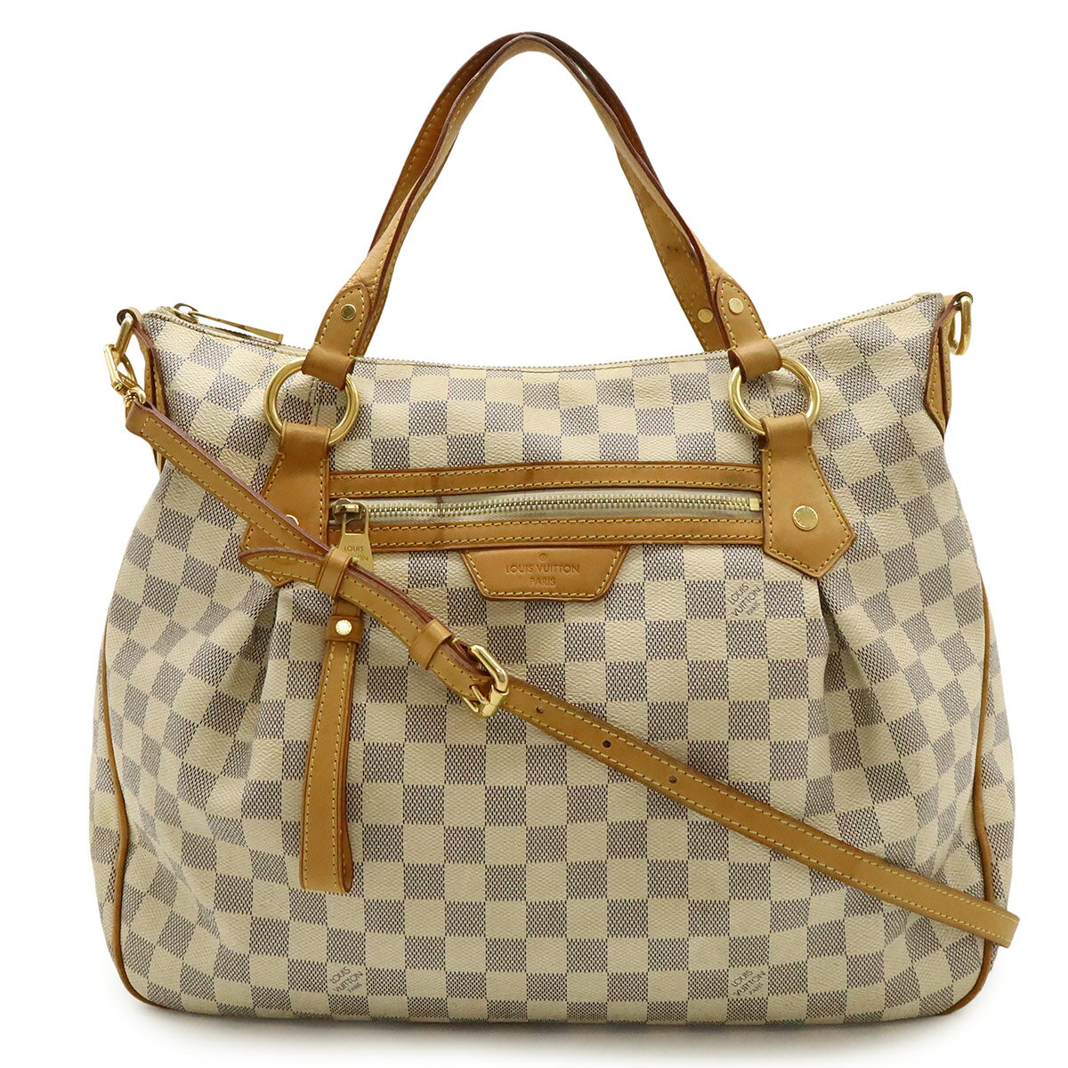 乐天商城 - LOUIS VUITTON ルイ ヴィトン ダミエアズール イーヴォラMM トートバッグ ハンドバッグ 2WAY ショルダーバッグ ゴールド金具 N41133 【中古】